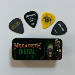 NEW! Limited Edition Megadeth “Destroy All Enemies Tour”Guitar Picks And Tin Set